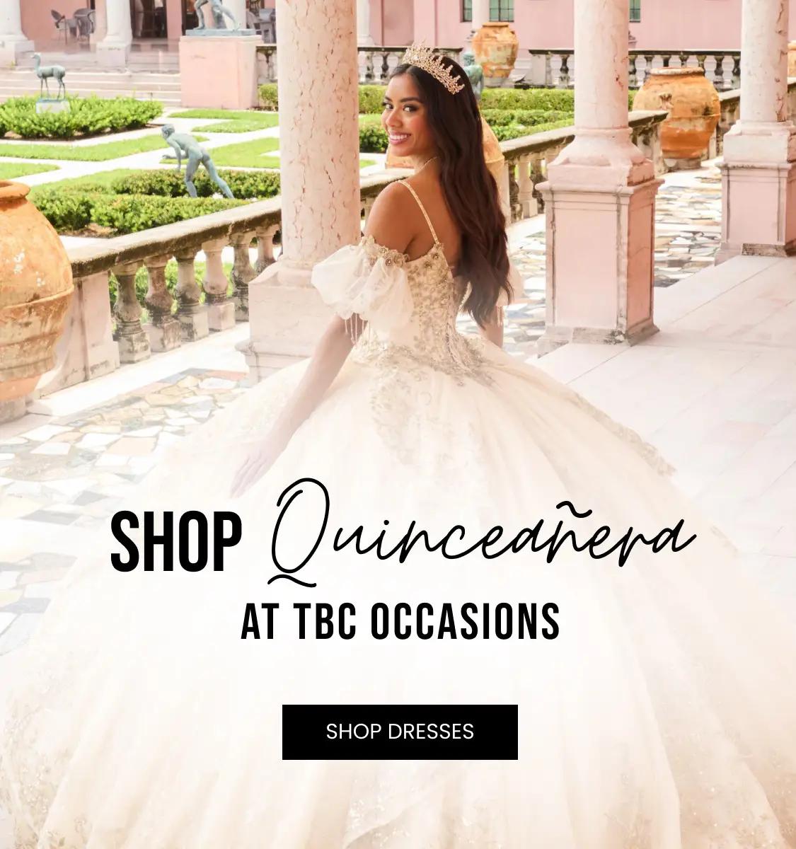 Quinceanera dresses at TBC Occasions in Colorado